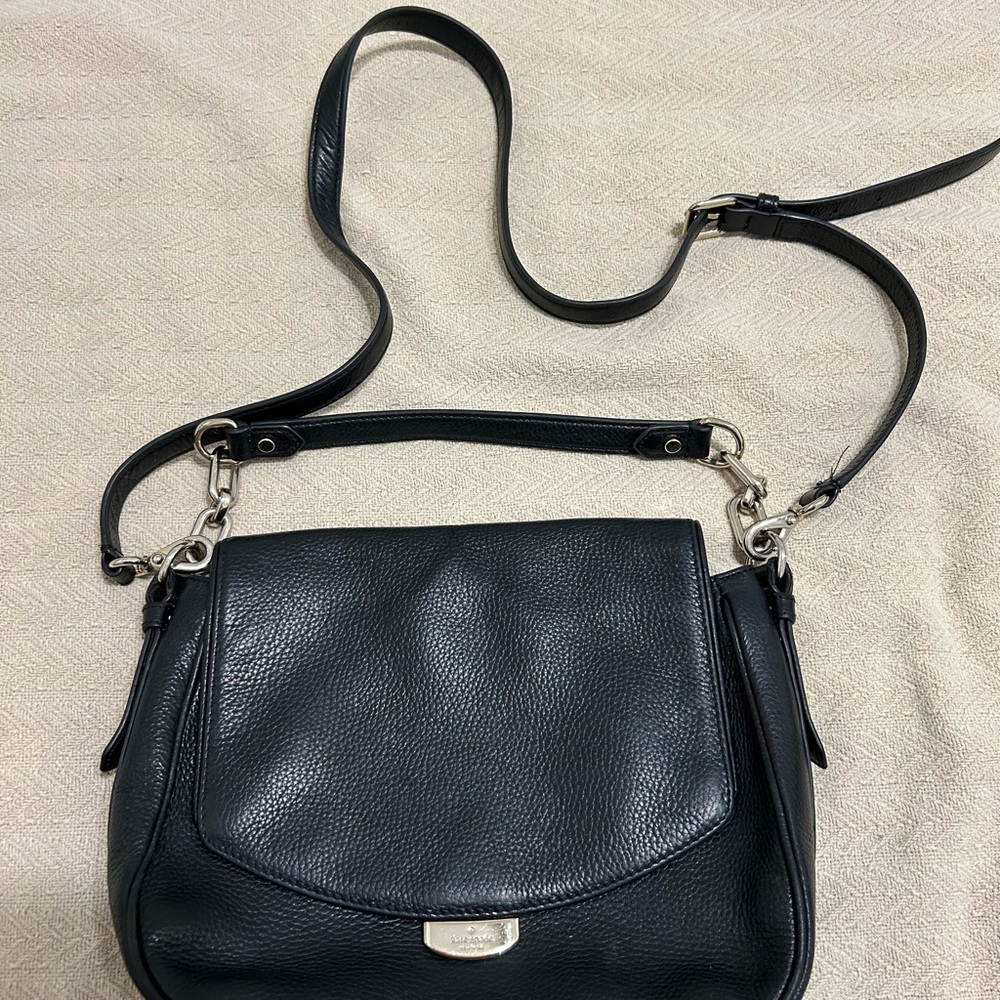 Black Leather Shoulder Bag